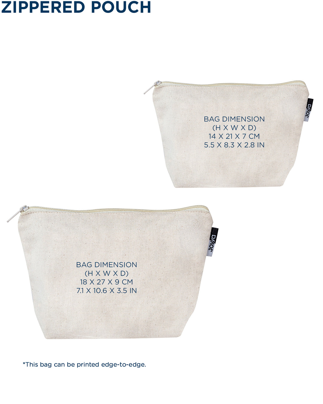 Sustainably Made and Ethically Sourced Zippered Canvas Pouch – Kindred  Apparel Inc.