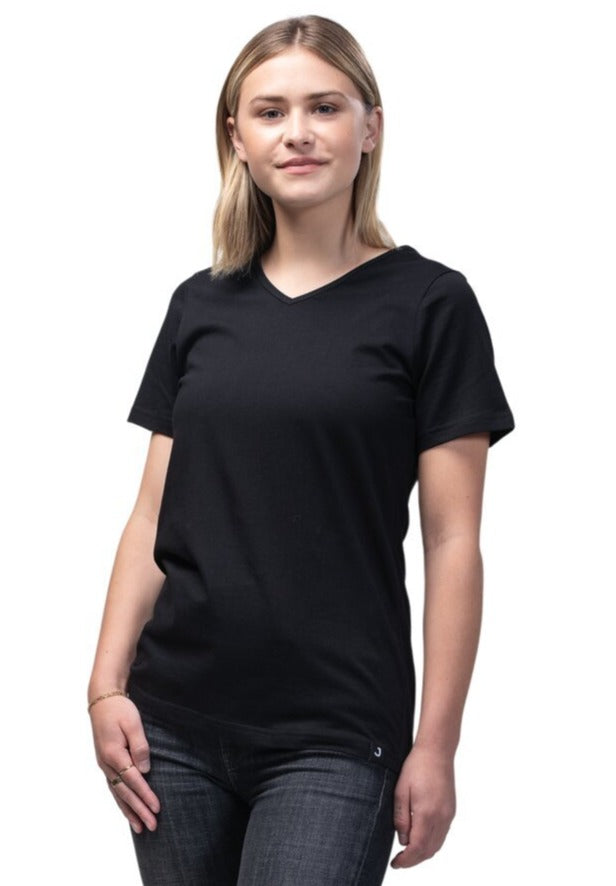 T-shirt Femme Col V 