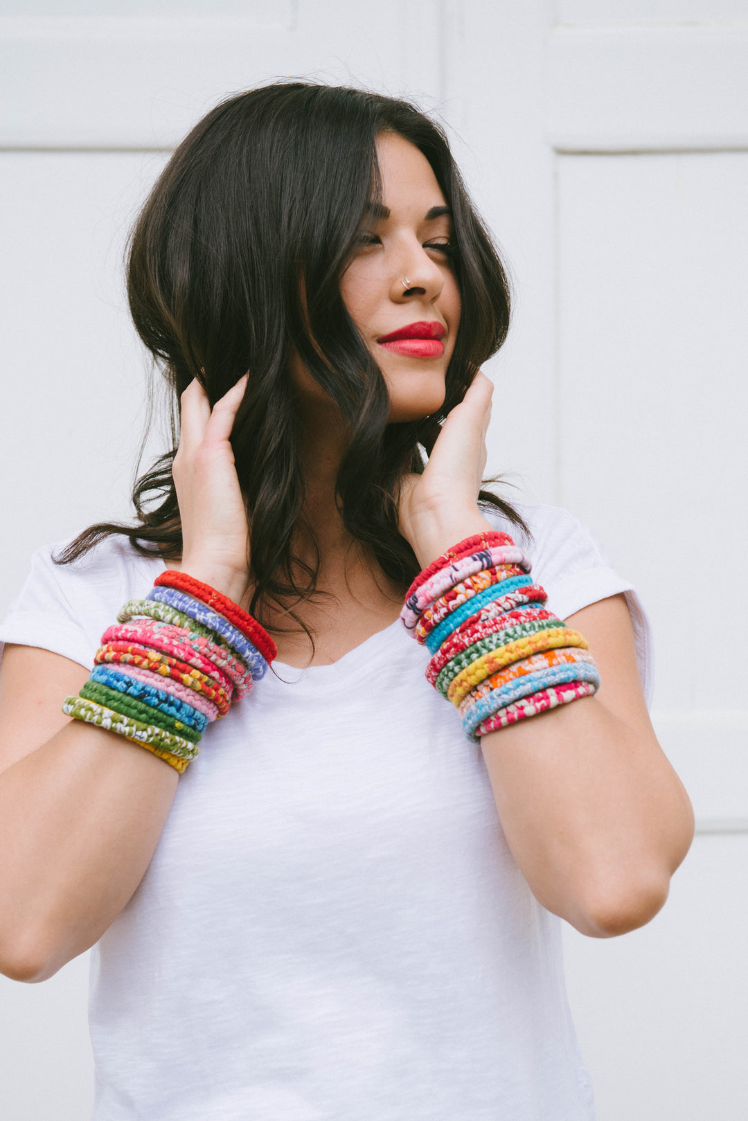 Braided Sari Bangle