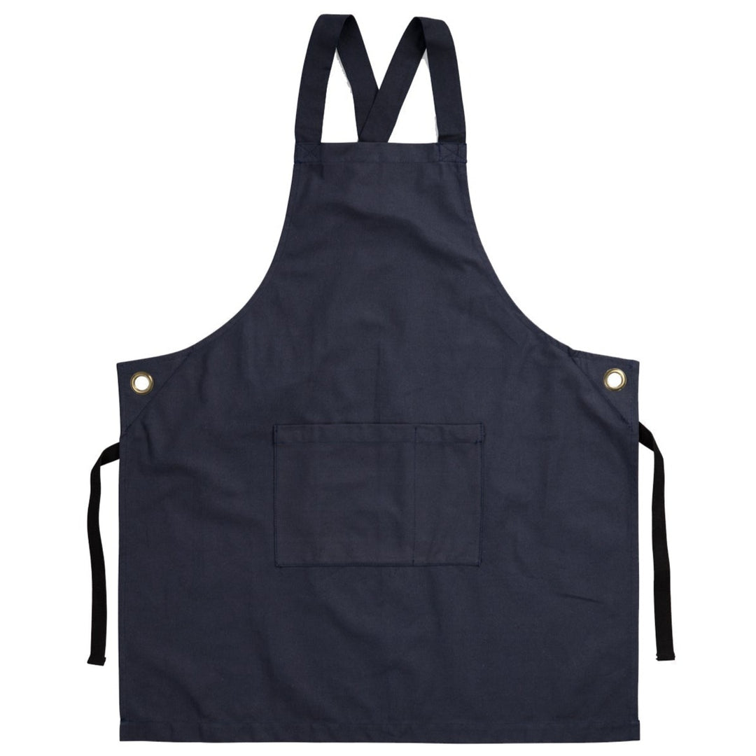 Kindred Apparel | Made to Order Utility Canvas Cotton Apron in Navy | Liminal Apparel | Joyya USA
