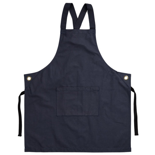 Kindred Apparel | Made to Order Utility Canvas Cotton Apron in Navy | Liminal Apparel | Joyya USA