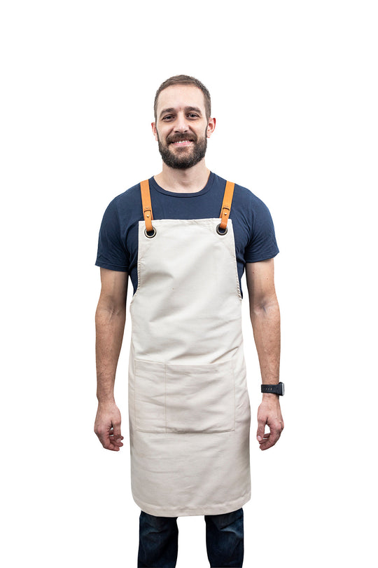 Tablier Bretelles Cuir 