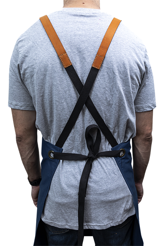 Tablier Bretelles Cuir 