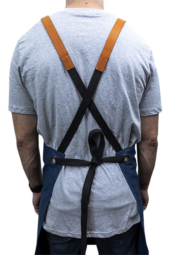 Tablier Bretelles Cuir 