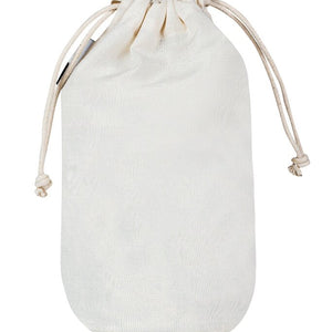 Ethically made Canvas Round Bottom Drawstring Pouch available blank or printed | Kindred Apparel Canada | Liminal Apparel | Joyya USA