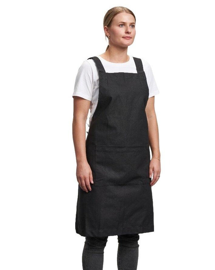 Kindred Apparel | Made to Order Super Strong Canvas Cotton Apron in Black | Liminal Apparel | Joyya USA