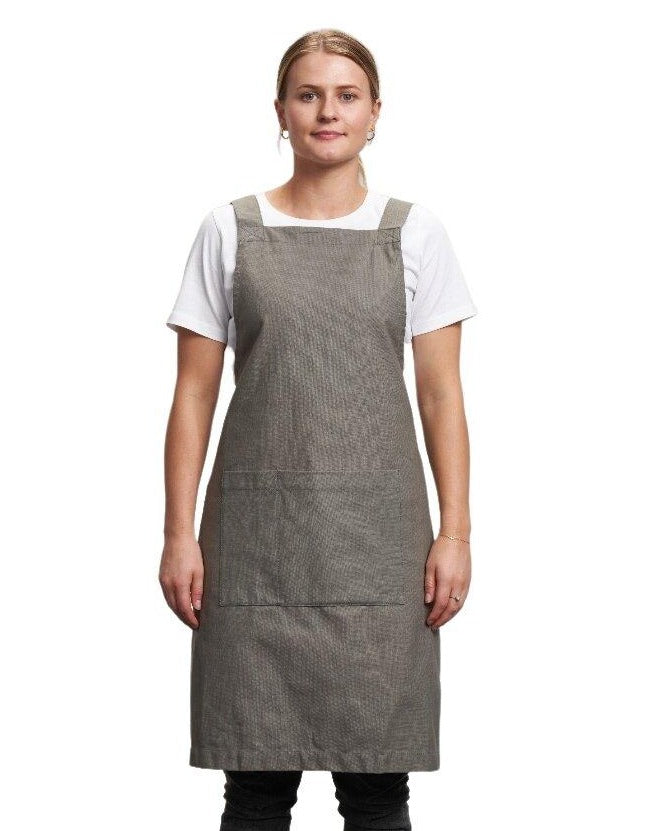 Kindred Apparel | Made to Order Heavy Duty Canvas Cotton Apron in grey | Liminal Apparel | Joyya USA