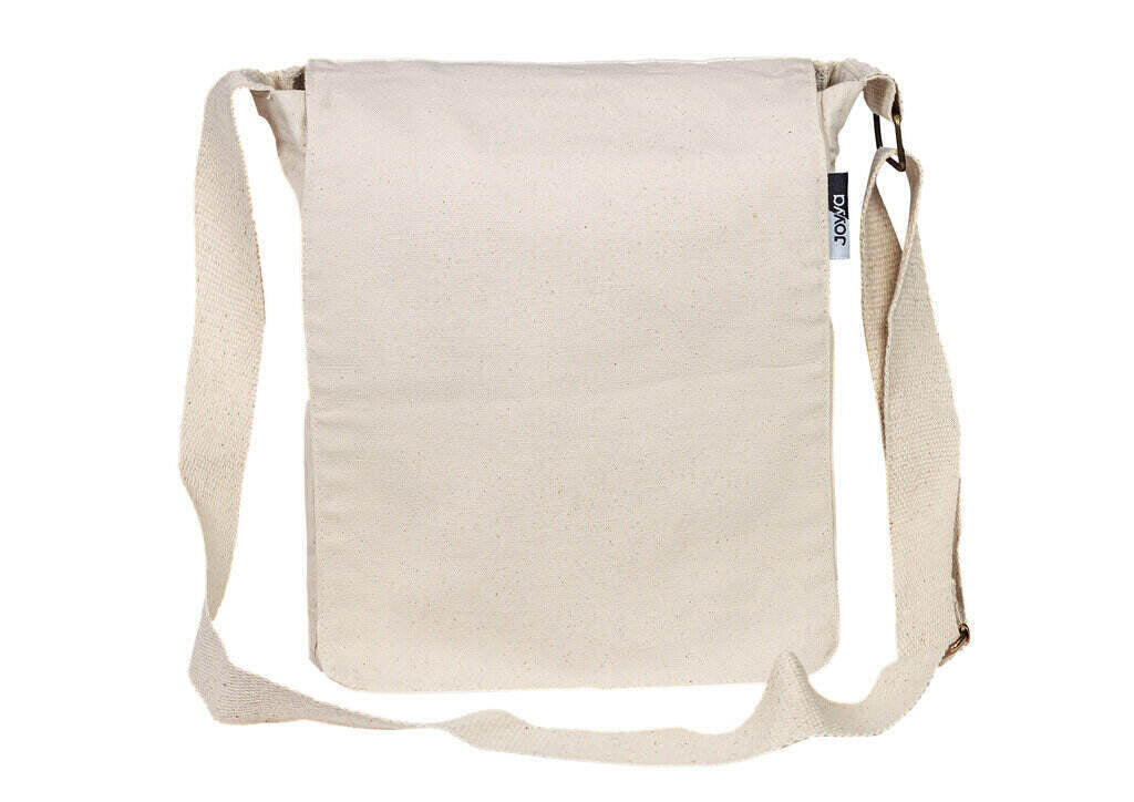 Blank Organic and ethically made canvas messenger bag with adjustable strap | Kindred Apparel | Liminal Apparel | Joyya USA