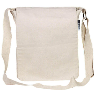 Blank Organic and ethically made canvas messenger bag with adjustable strap | Kindred Apparel | Liminal Apparel | Joyya USA