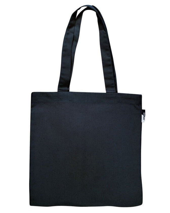 Fair trade black square organic canvas tote sustainable made in India | Kindred Apparel Canada