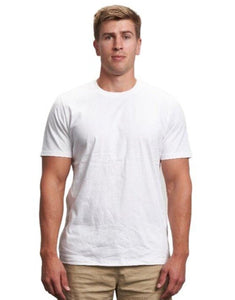 Ethically and Sustainably made blank unisex white t-shirt with custom printing available | Kindred Apparel | Liminal Apparel | Joyya USA