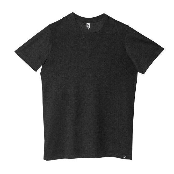 Ethically made blank charcoal unisex short sleeve t-shirts available in bulk from Kindred Apparel Canada | Liminal Apparel | Joyya USA