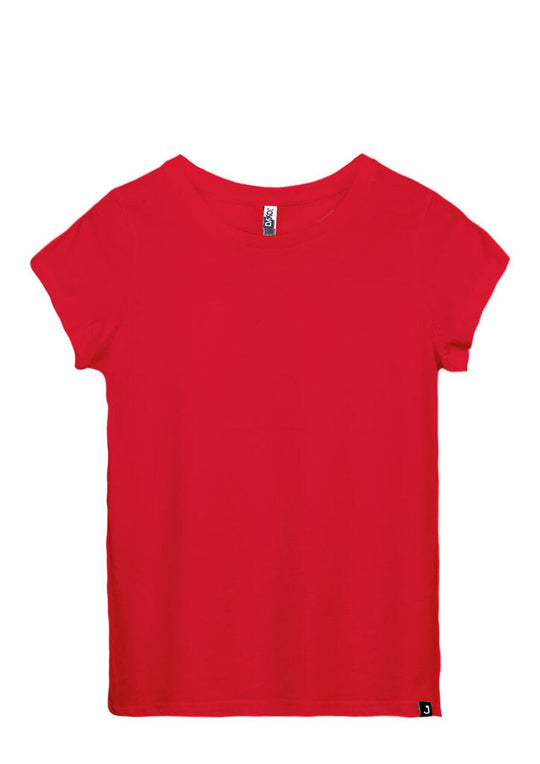 Organic Red fair trade women's cap sleeve t-shirts from Joyya | Kindred Apparel Canada | Liminal Apparel | Joyya USA