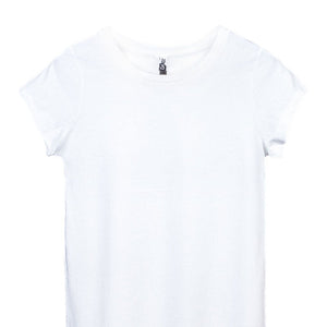 Organic and fair trade blank white womens cap sleeve t-shirt | Kindred Apparel Canada | Liminal Apparel | Joyya USA