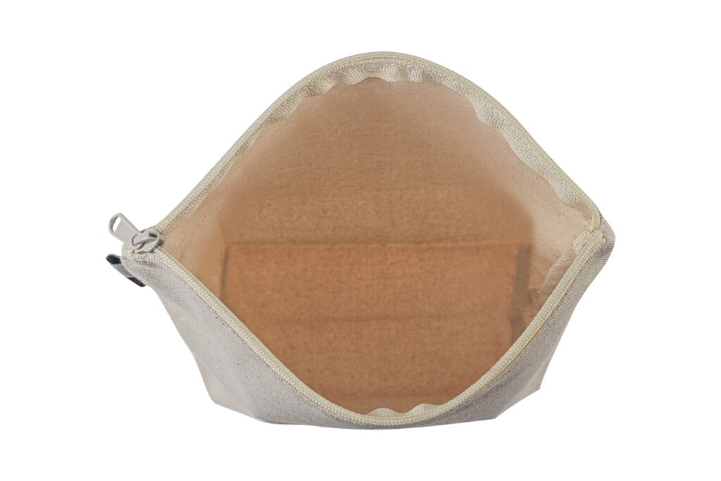 Sustainably Made and Ethically Sourced Zippered Canvas Pouch